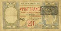 p12A from French Somaliland: 20 Francs from 1943